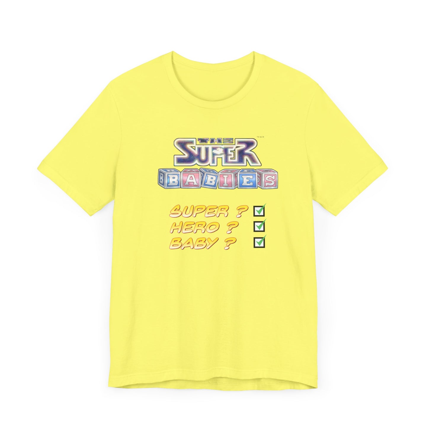 TICK BOX - THE SUPERBABIES by Iconic Earth Studios - Adult Unisex Jersey Short Sleeve Tee (USA)
