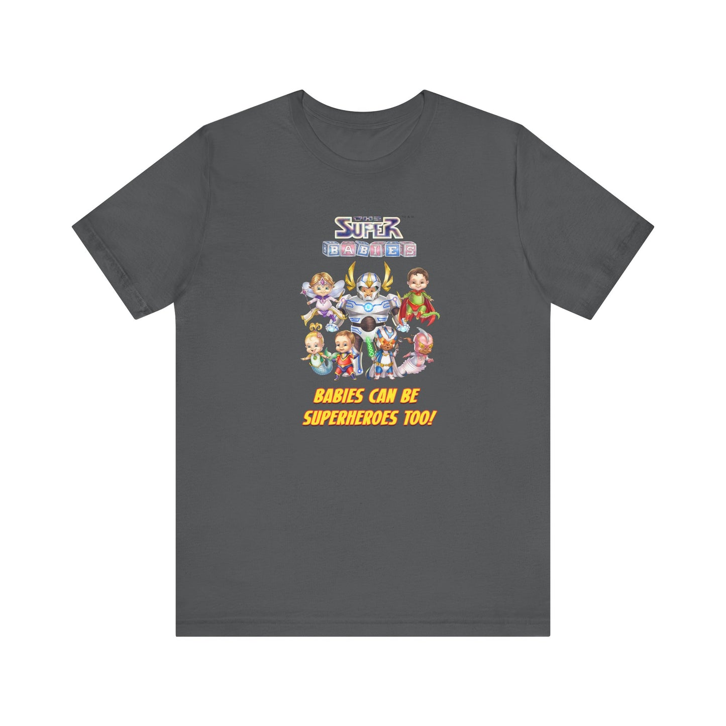 BABIES can be SUPER HEROES TOO! - The Superbabies by ICONIC EARTH STUDIOS - Adult Unisex Jersey Short Sleeve Tee (USA)