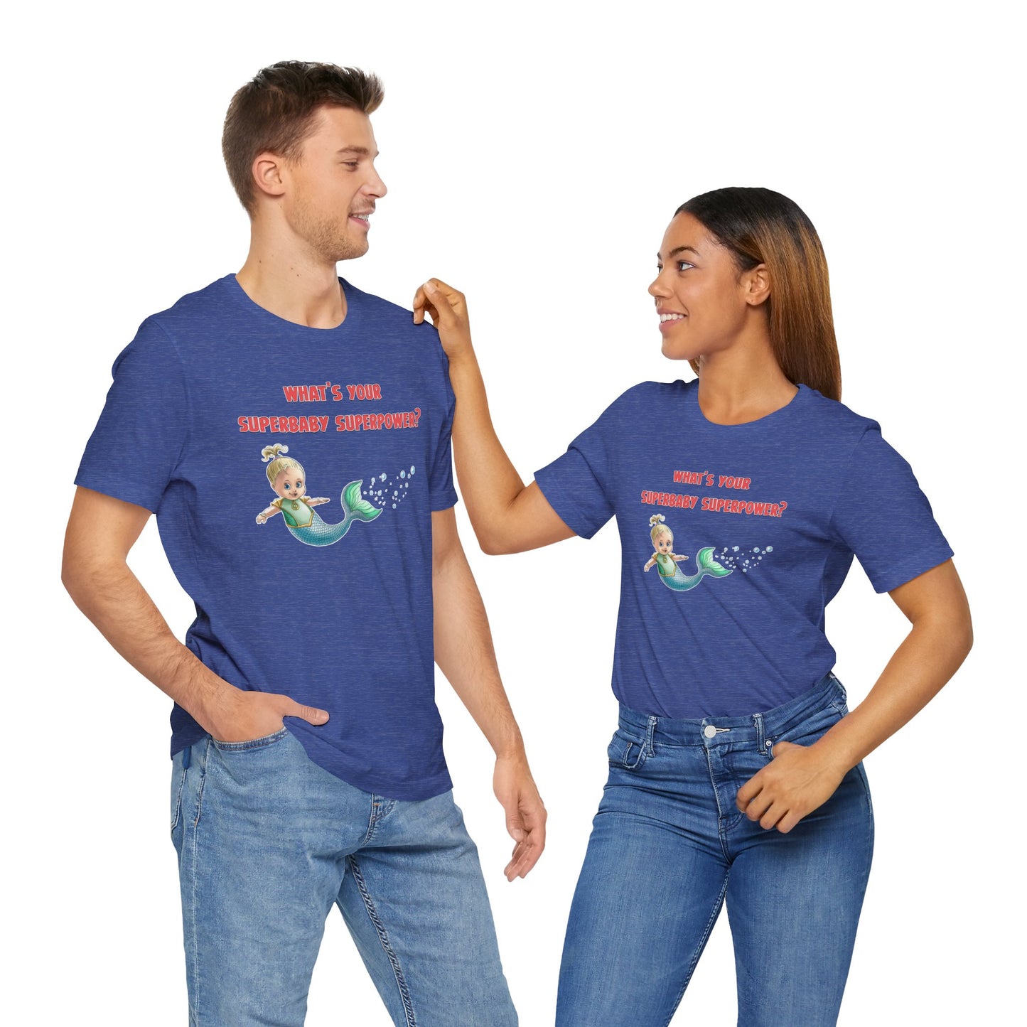 SUPERBABY SUPERPOWER - ICONIC EARTH STUDIOS Adult Unisex Jersey Short Sleeve Tee (USA)