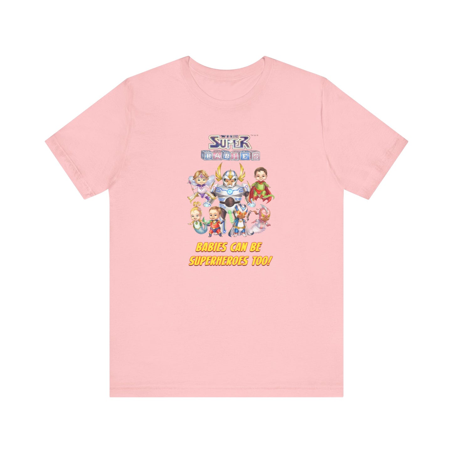 BABIES can be SUPER HEROES TOO! - The Superbabies by ICONIC EARTH STUDIOS - Adult Unisex Jersey Short Sleeve Tee (USA)