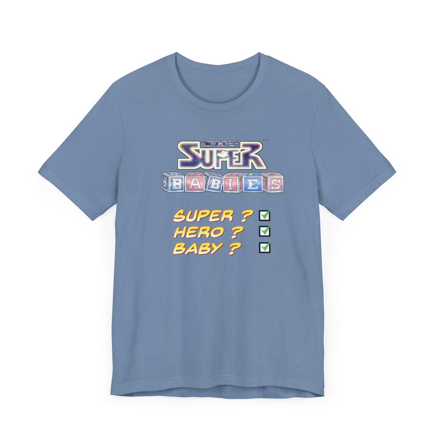 TICK BOX - THE SUPERBABIES by Iconic Earth Studios - Adult Unisex Jersey Short Sleeve Tee (USA)