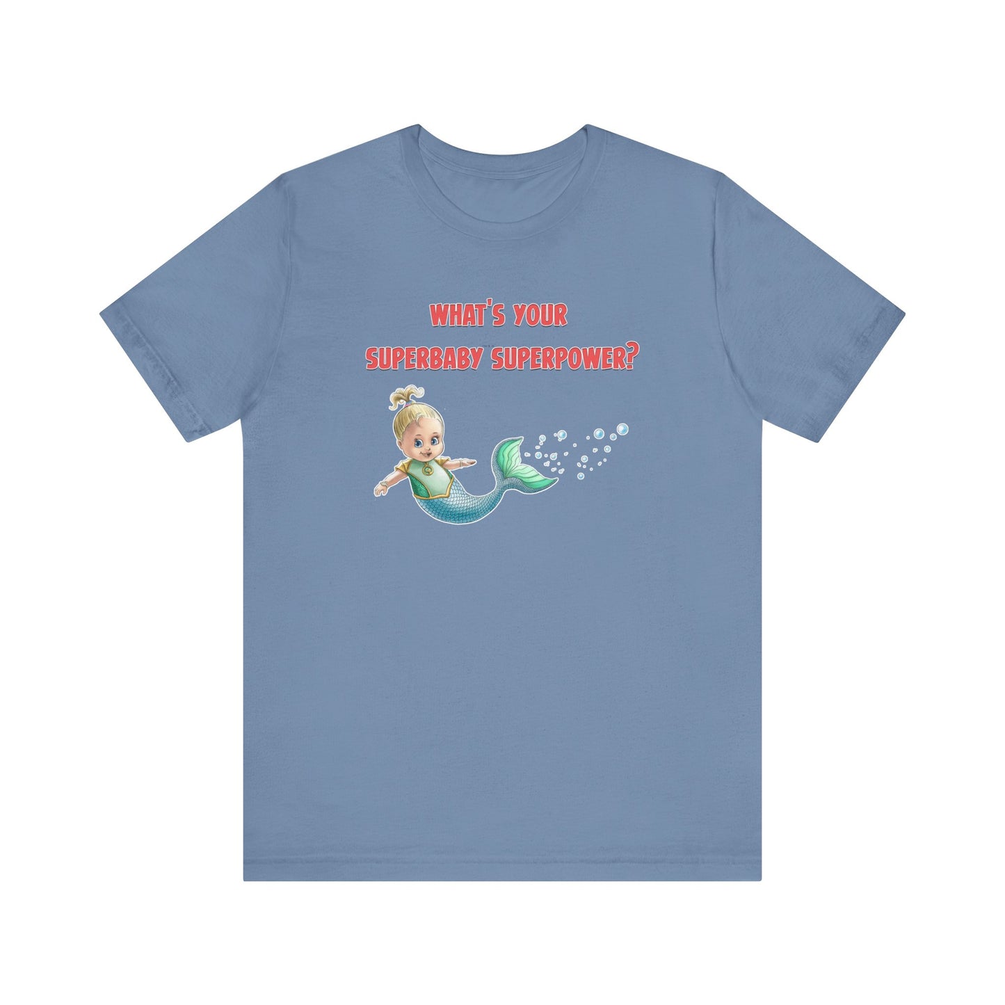 SUPERBABY SUPERPOWER - ICONIC EARTH STUDIOS Adult Unisex Jersey Short Sleeve Tee (USA)
