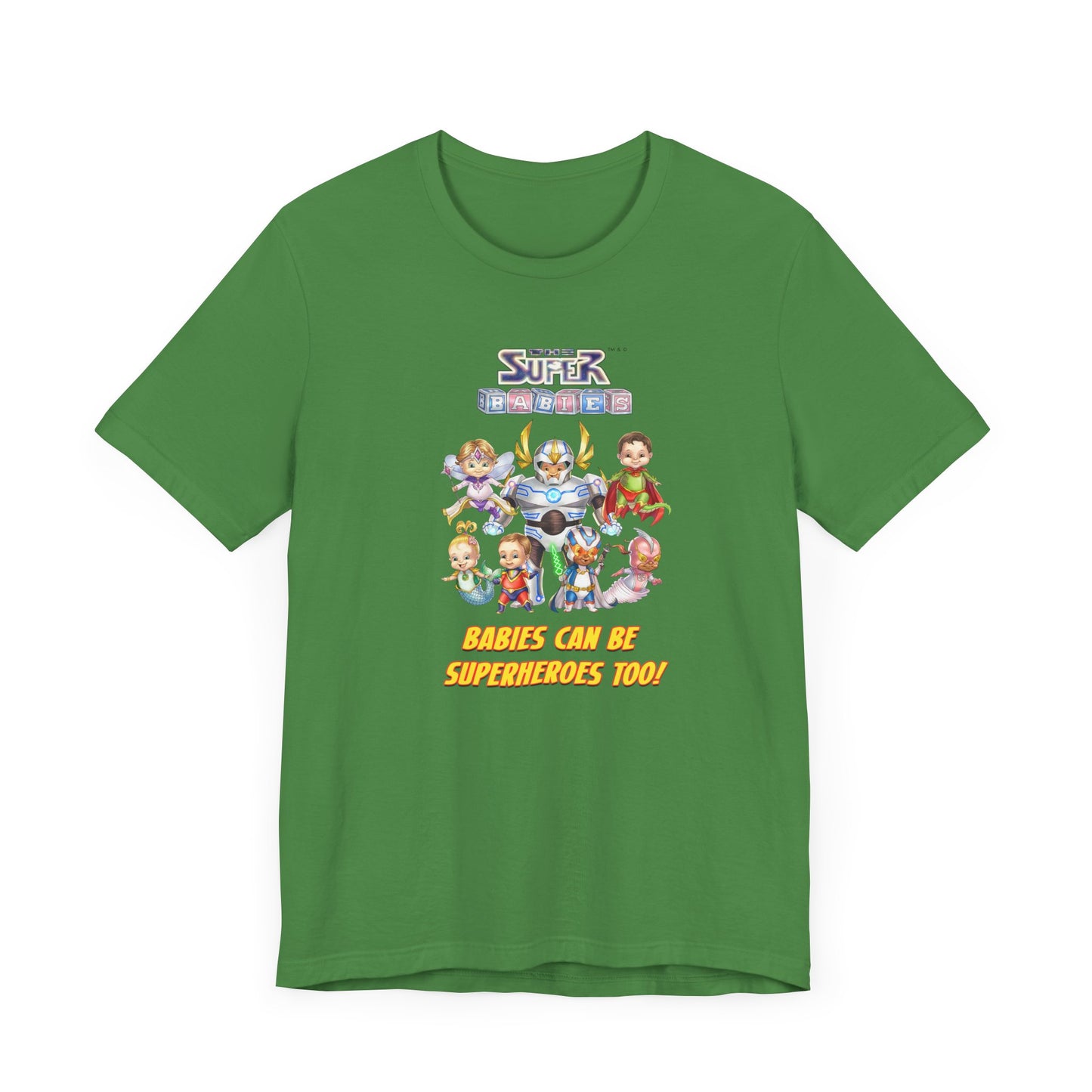 BABIES can be SUPER HEROES TOO! - The Superbabies by ICONIC EARTH STUDIOS - Adult Unisex Jersey Short Sleeve Tee (USA)