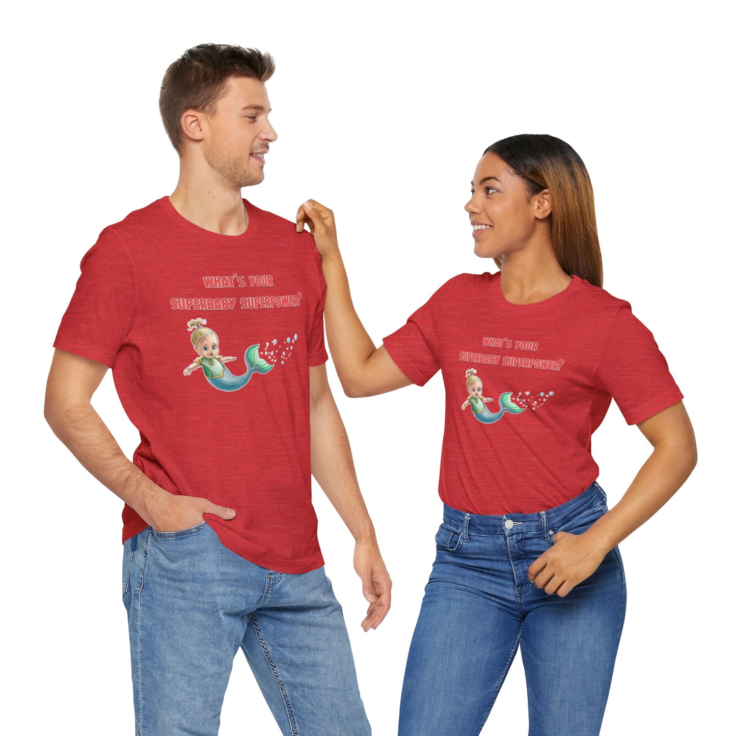 SUPERBABY SUPERPOWER - ICONIC EARTH STUDIOS Adult Unisex Jersey Short Sleeve Tee (USA)