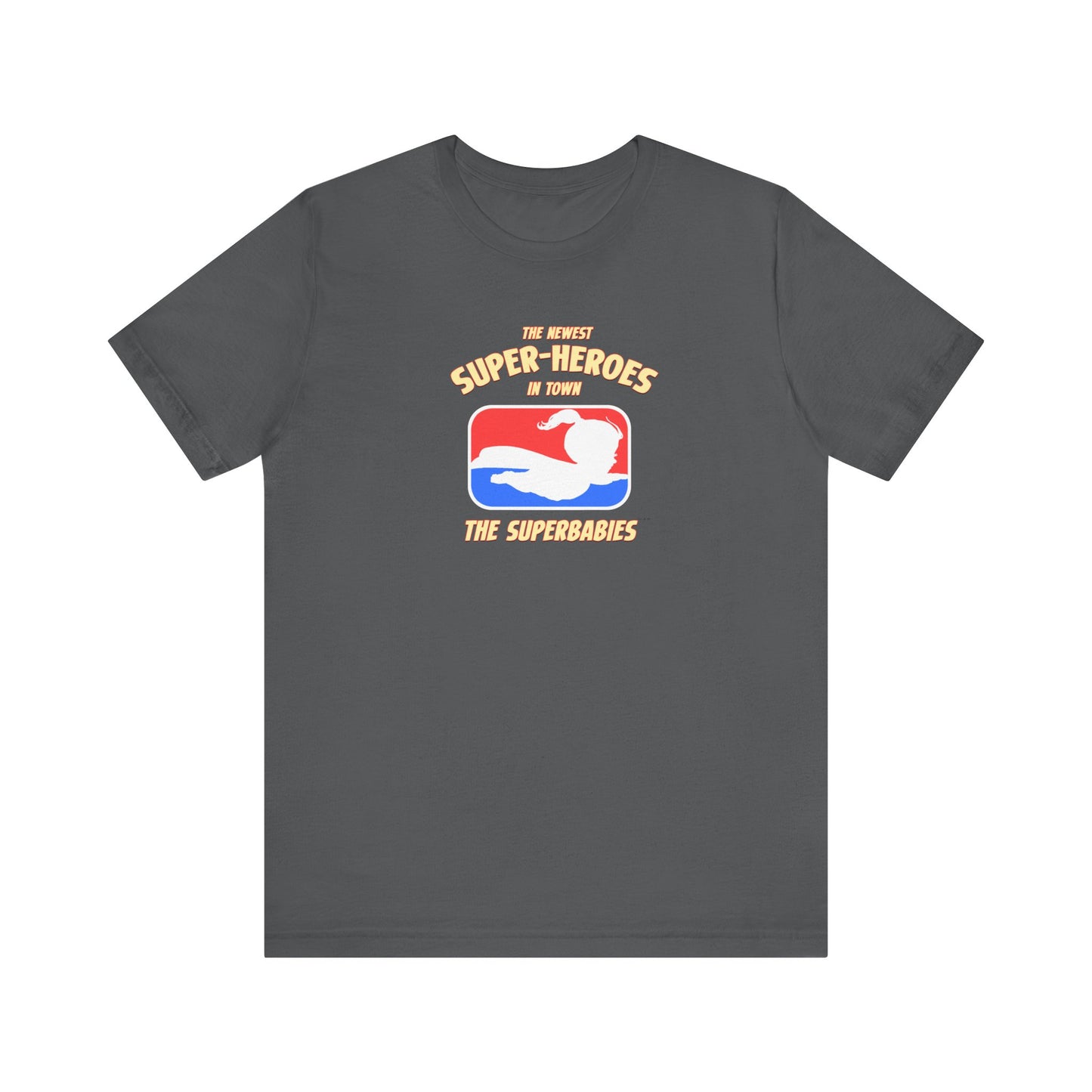 RED/WHITE/BLUE - The Superbabies by ICONIC EARTH STUDIOS - Adult Unisex Jersey Short Sleeve Tee (USA)