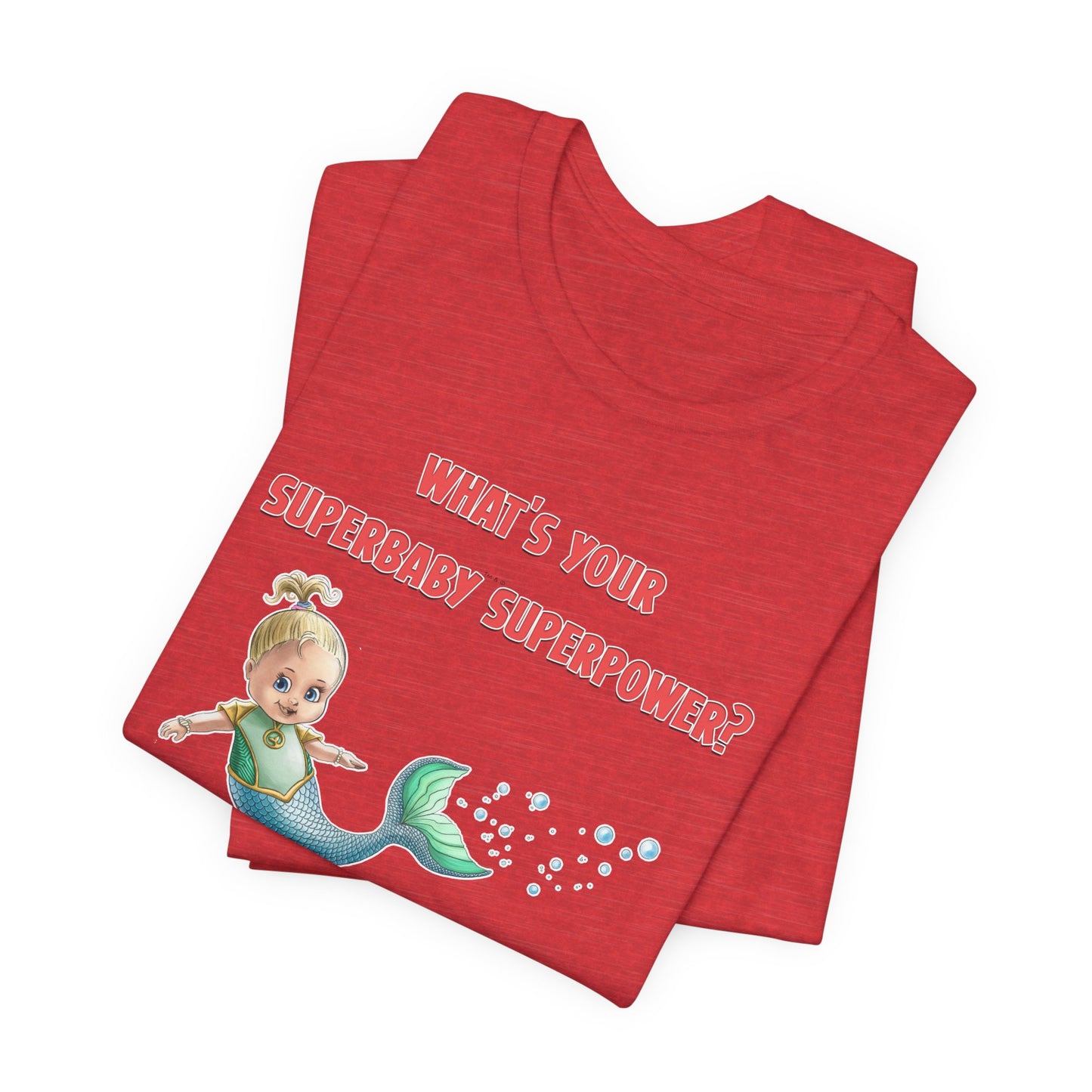 SUPERBABY SUPERPOWER - ICONIC EARTH STUDIOS Adult Unisex Jersey Short Sleeve Tee (USA)