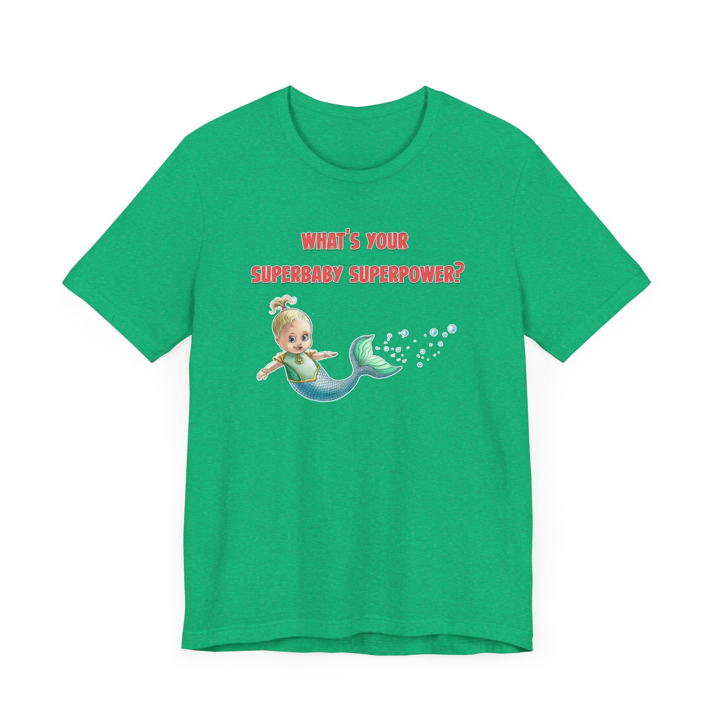 SUPERBABY SUPERPOWER - ICONIC EARTH STUDIOS Adult Unisex Jersey Short Sleeve Tee (USA)