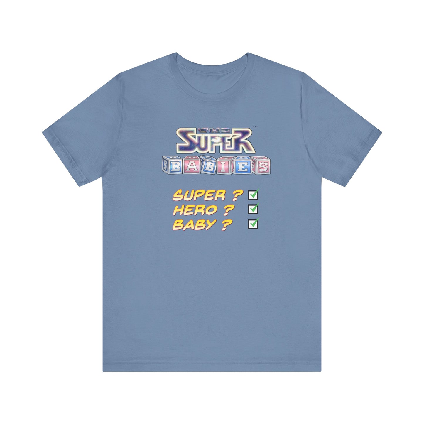 TICK BOX - THE SUPERBABIES by Iconic Earth Studios - Adult Unisex Jersey Short Sleeve Tee (USA)
