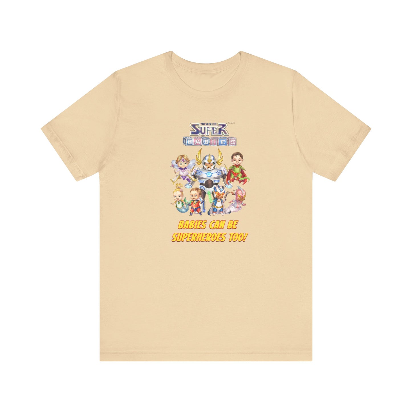 BABIES can be SUPER HEROES TOO! - The Superbabies by ICONIC EARTH STUDIOS - Adult Unisex Jersey Short Sleeve Tee (USA)