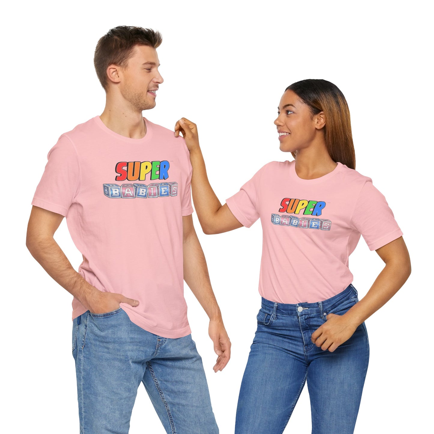 RAINBOW - The Superbabies by ICONIC EARTH STUDIOS - Adult Unisex Jersey Short Sleeve Tee (USA)