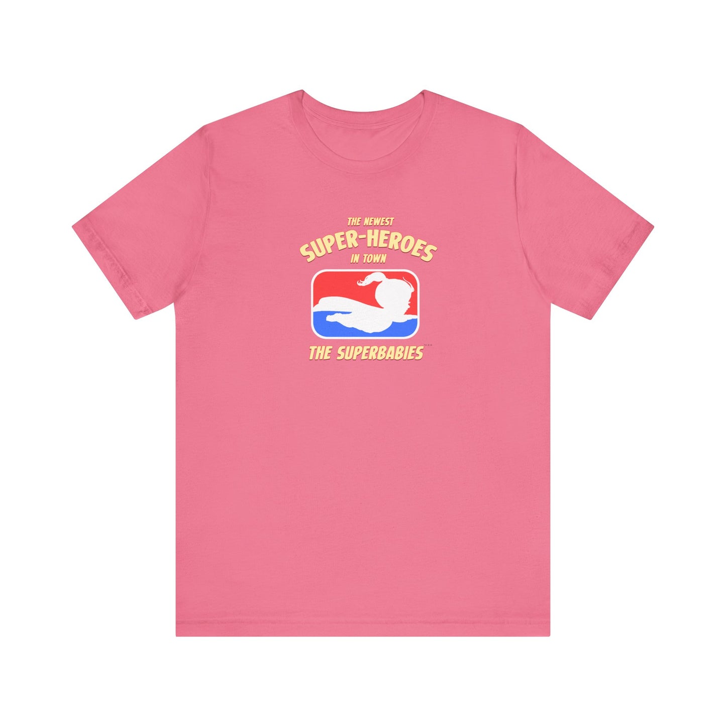 RED/WHITE/BLUE - The Superbabies by ICONIC EARTH STUDIOS - Adult Unisex Jersey Short Sleeve Tee (USA)