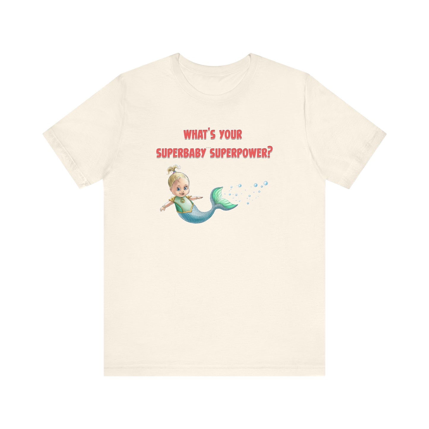 SUPERBABY SUPERPOWER - ICONIC EARTH STUDIOS Adult Unisex Jersey Short Sleeve Tee (USA)