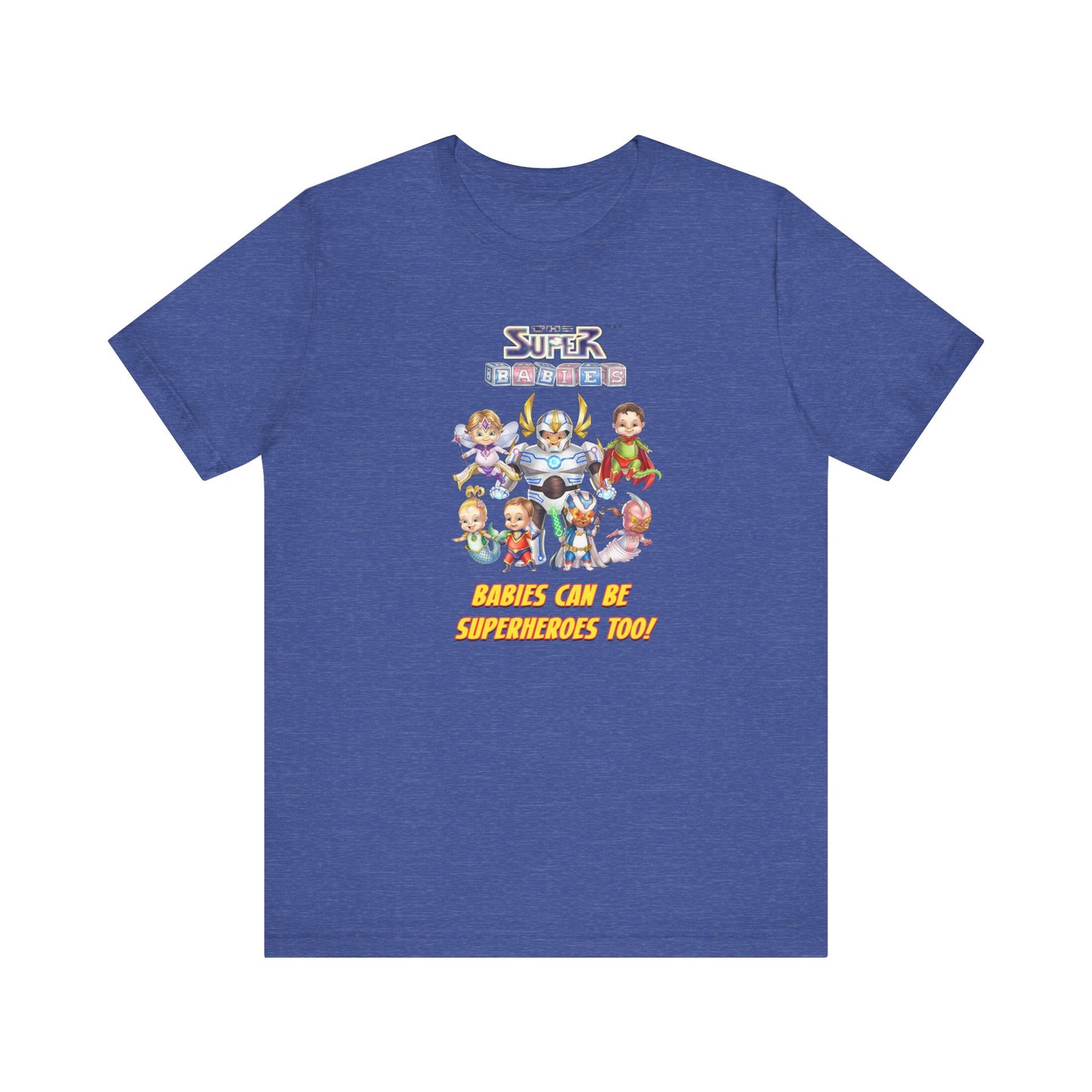 BABIES can be SUPER HEROES TOO! - The Superbabies by ICONIC EARTH STUDIOS - Adult Unisex Jersey Short Sleeve Tee (USA)