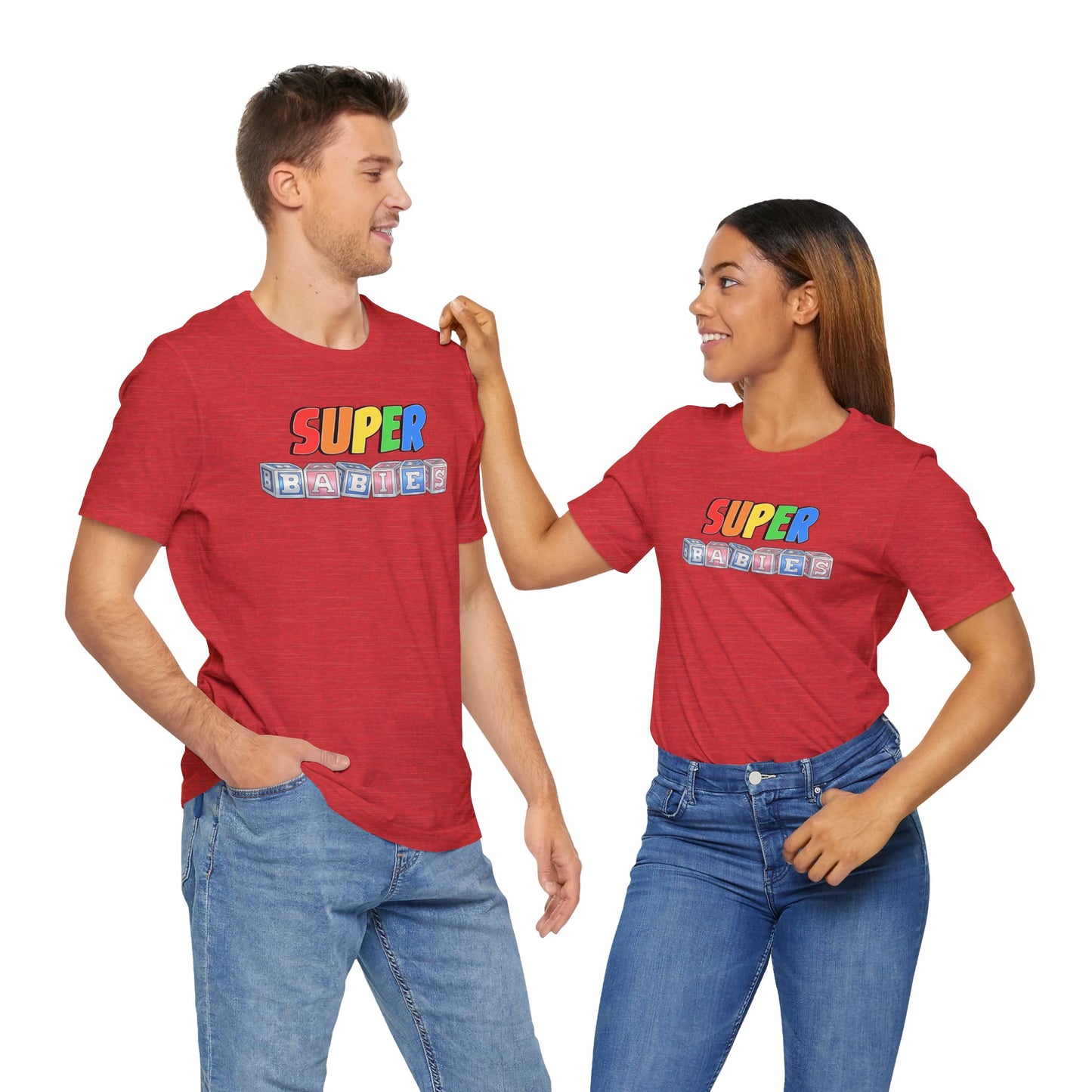 RAINBOW - The Superbabies by ICONIC EARTH STUDIOS - Adult Unisex Jersey Short Sleeve Tee (USA)