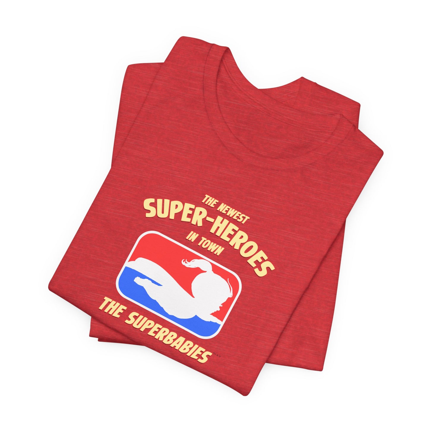RED/WHITE/BLUE - The Superbabies by ICONIC EARTH STUDIOS - Adult Unisex Jersey Short Sleeve Tee (USA)