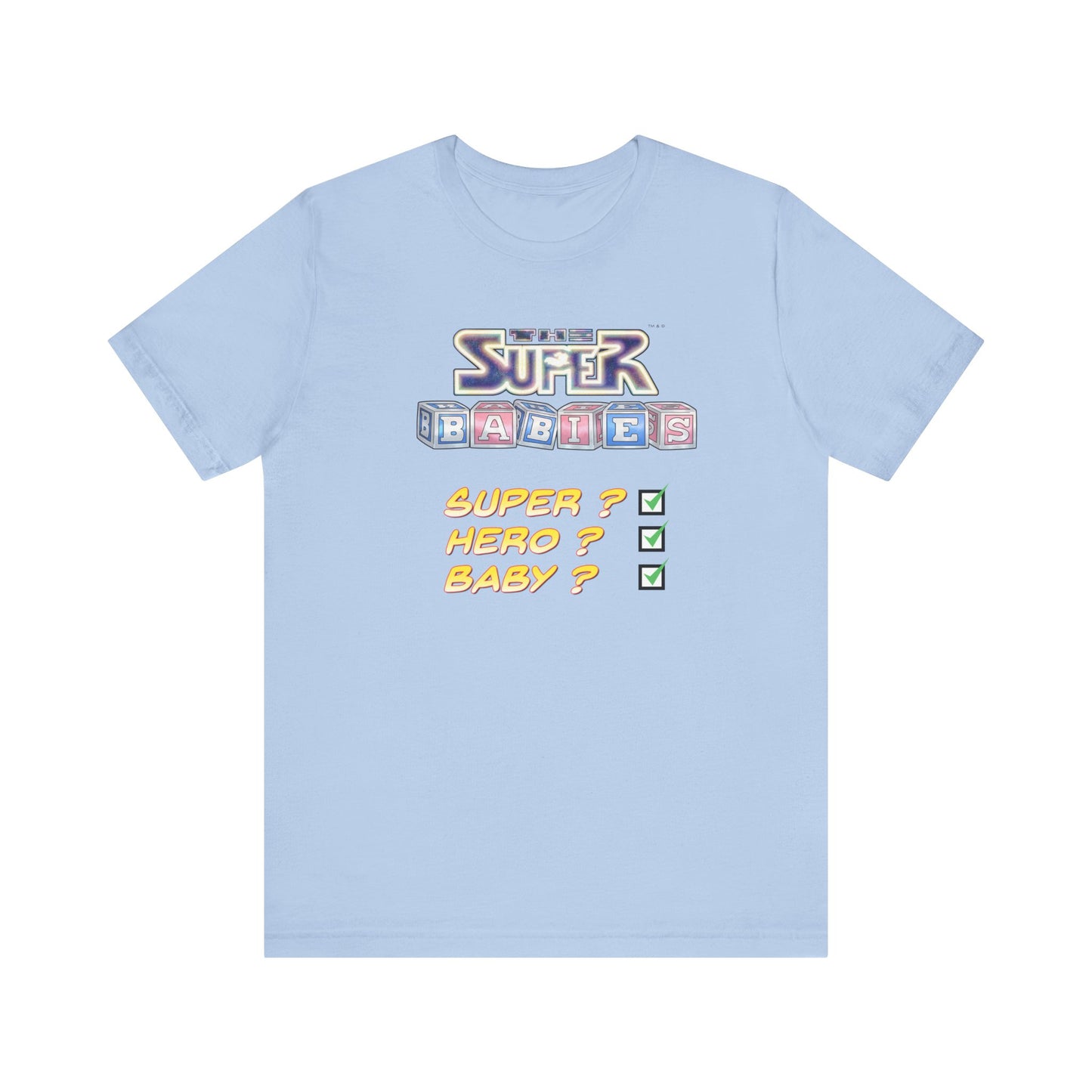 TICK BOX - THE SUPERBABIES by Iconic Earth Studios - Adult Unisex Jersey Short Sleeve Tee (USA)