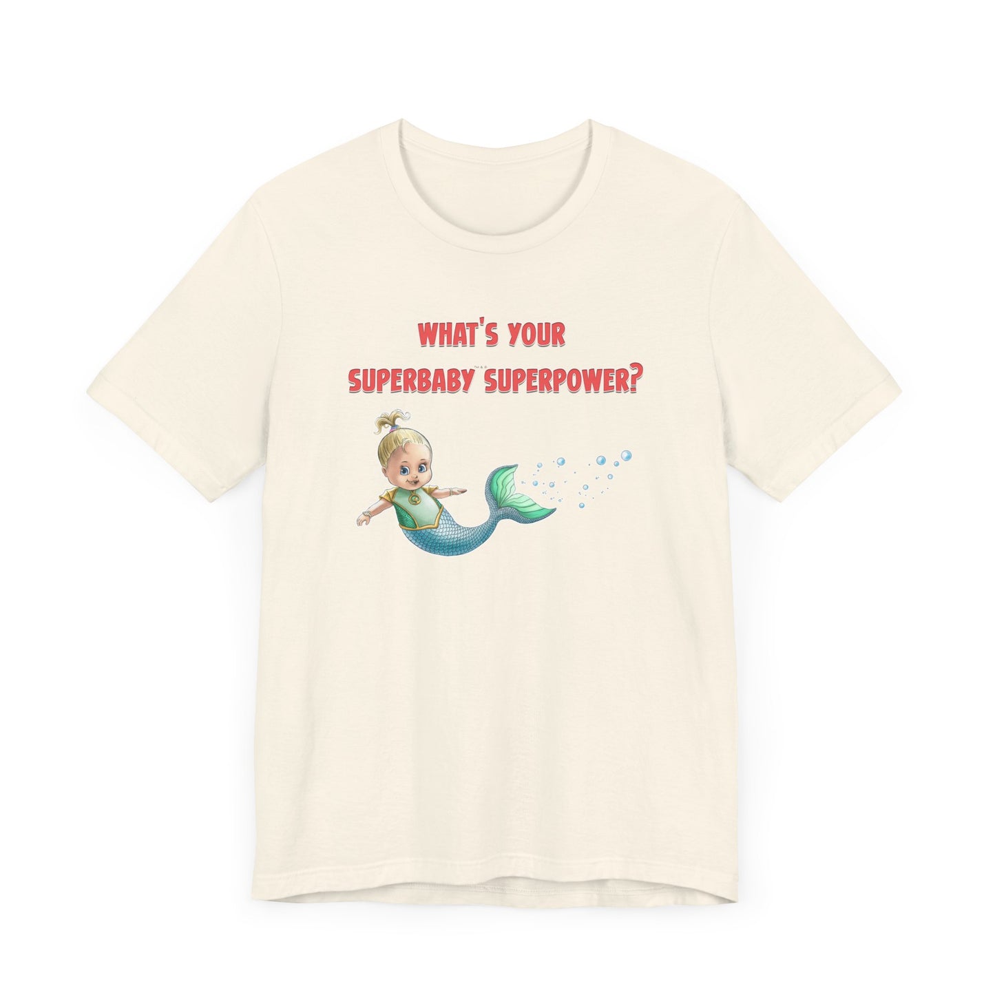 SUPERBABY SUPERPOWER - ICONIC EARTH STUDIOS Adult Unisex Jersey Short Sleeve Tee (USA)