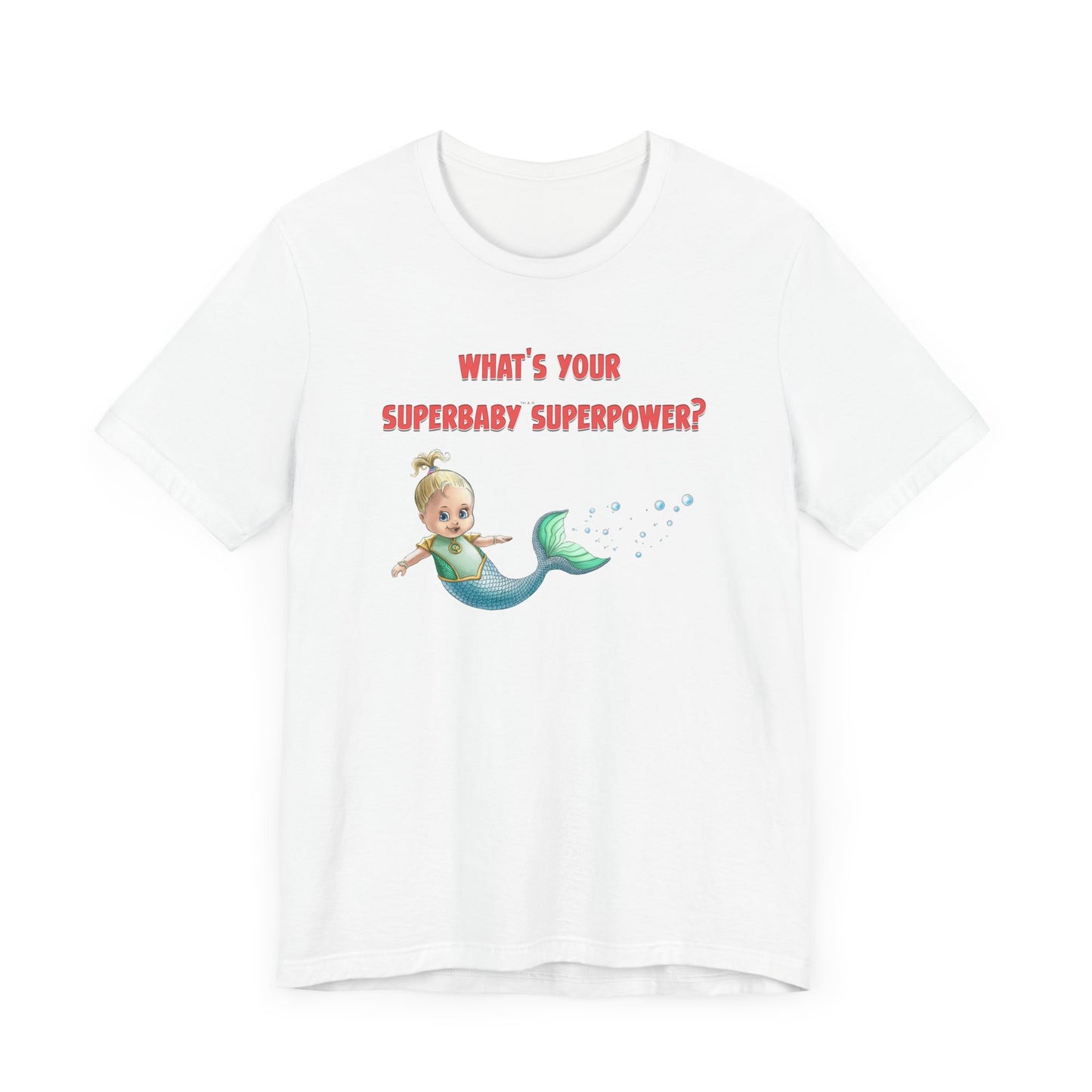 SUPERBABY SUPERPOWER - ICONIC EARTH STUDIOS Adult Unisex Jersey Short Sleeve Tee (USA)