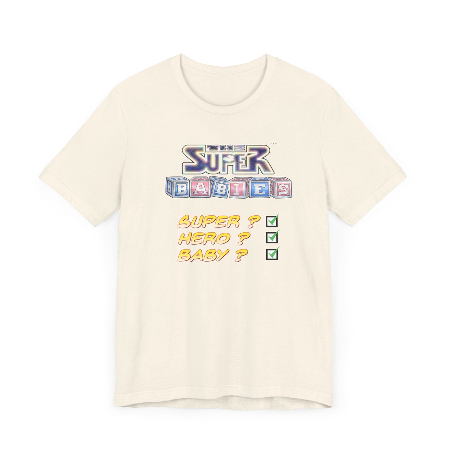 TICK BOX - THE SUPERBABIES by Iconic Earth Studios - Adult Unisex Jersey Short Sleeve Tee (USA)