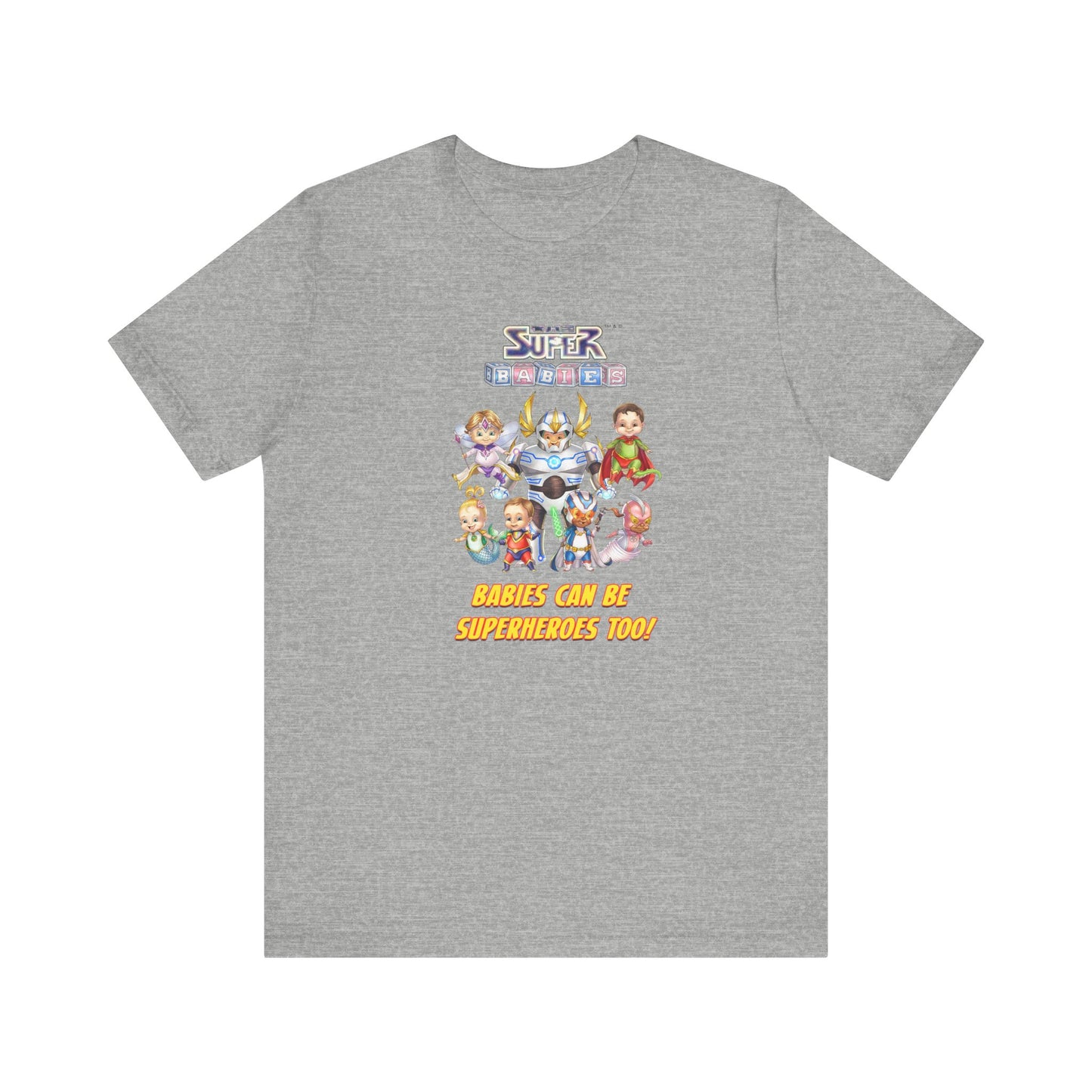 BABIES can be SUPER HEROES TOO! - The Superbabies by ICONIC EARTH STUDIOS - Adult Unisex Jersey Short Sleeve Tee (USA)