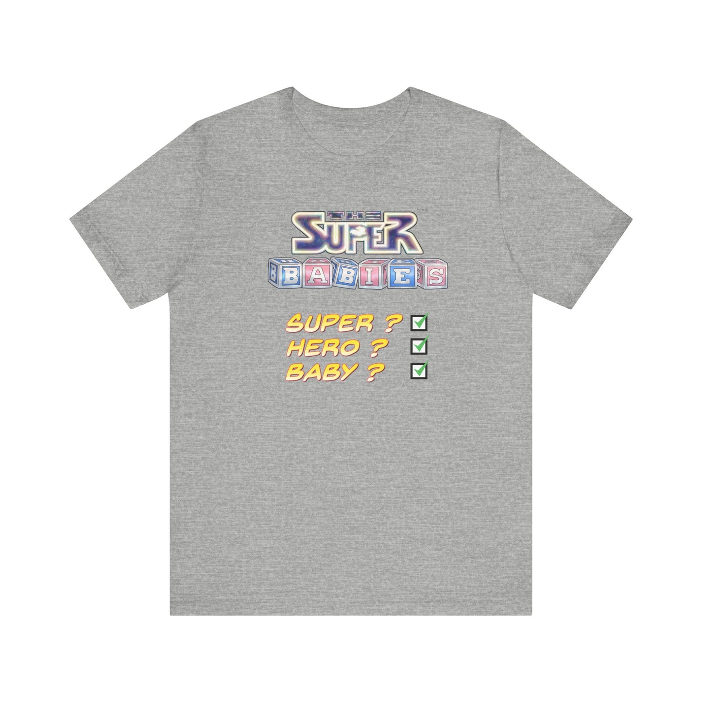 TICK BOX - THE SUPERBABIES by Iconic Earth Studios - Adult Unisex Jersey Short Sleeve Tee (USA)