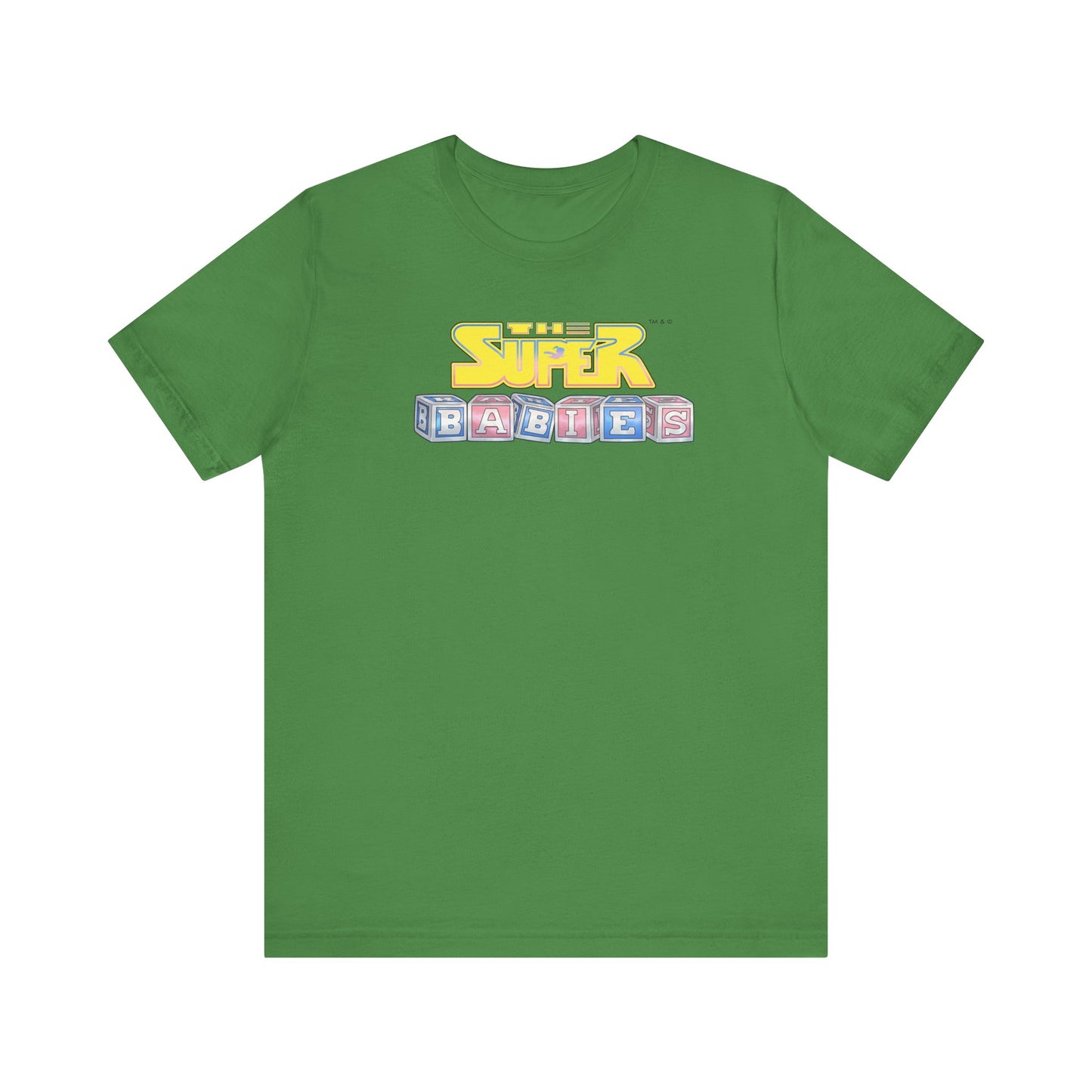 THE SUPERBABIES (YELLOW/PINK/BLUE) - ICONIC EARTH STUDIOS Adult Unisex Jersey Short Sleeve Tee (USA)
