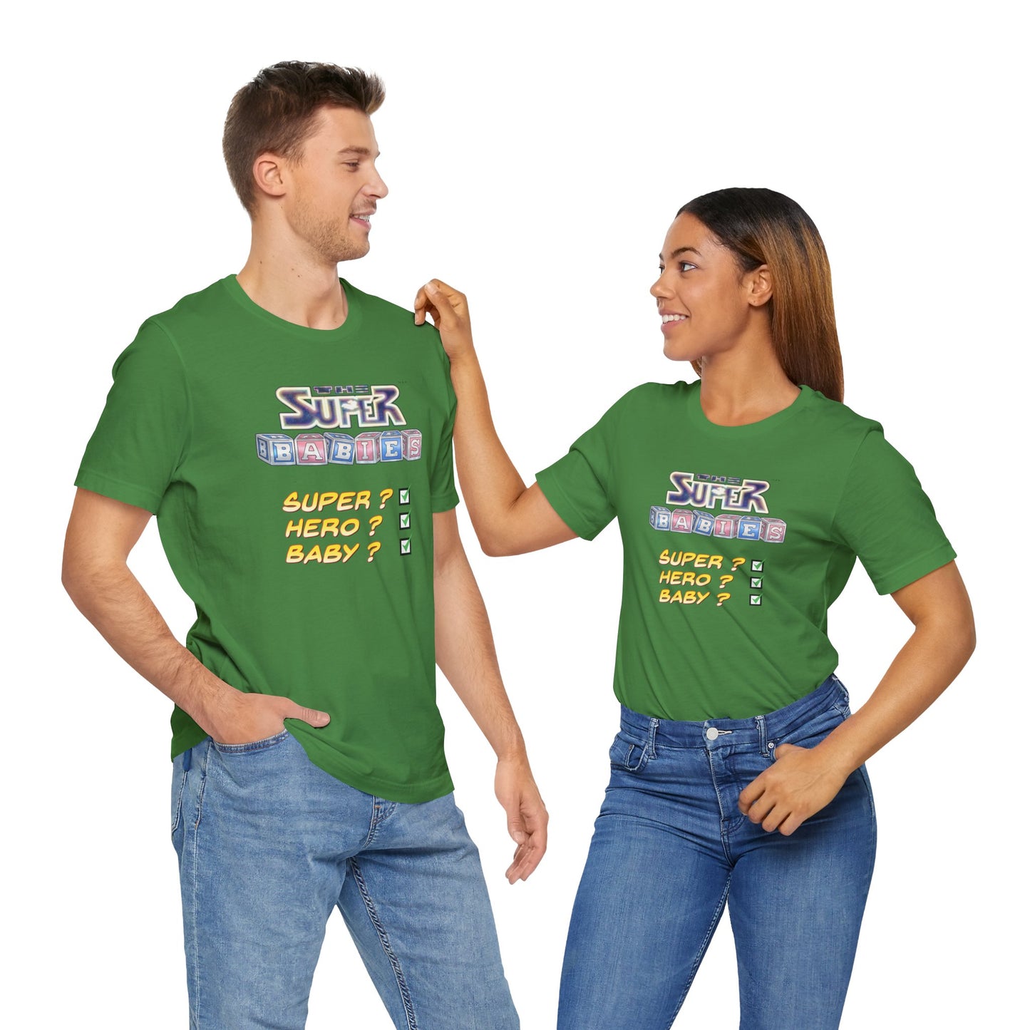 TICK BOX - THE SUPERBABIES by Iconic Earth Studios - Adult Unisex Jersey Short Sleeve Tee (USA)