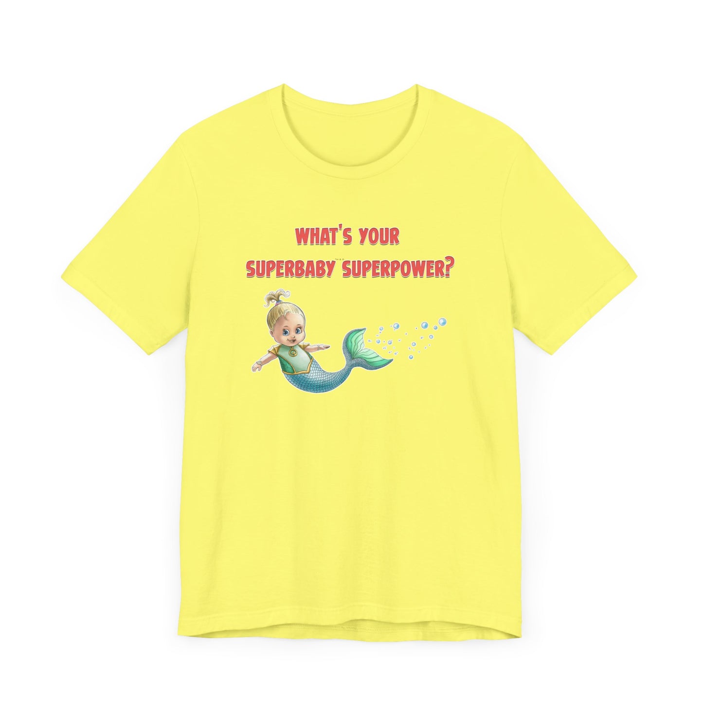 SUPERBABY SUPERPOWER - ICONIC EARTH STUDIOS Adult Unisex Jersey Short Sleeve Tee (USA)