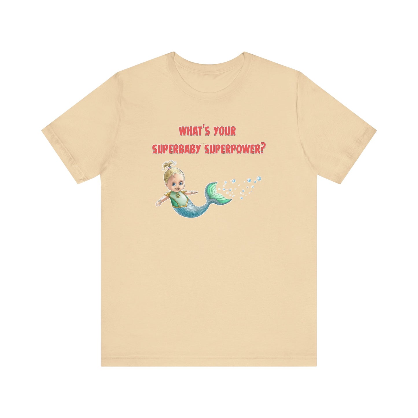SUPERBABY SUPERPOWER - ICONIC EARTH STUDIOS Adult Unisex Jersey Short Sleeve Tee (USA)