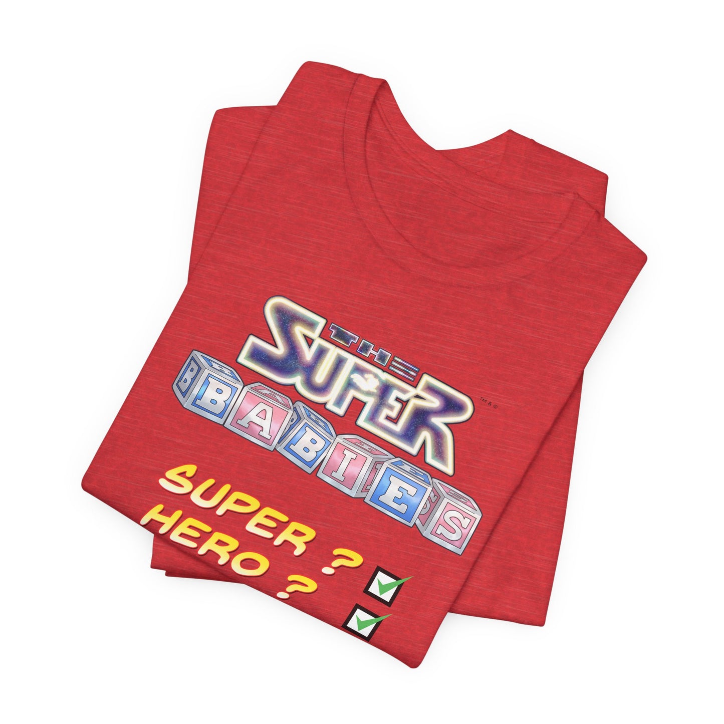 TICK BOX - THE SUPERBABIES by Iconic Earth Studios - Adult Unisex Jersey Short Sleeve Tee (USA)