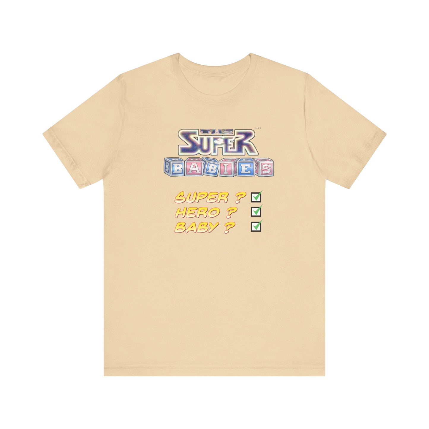 TICK BOX - THE SUPERBABIES by Iconic Earth Studios - Adult Unisex Jersey Short Sleeve Tee (USA)