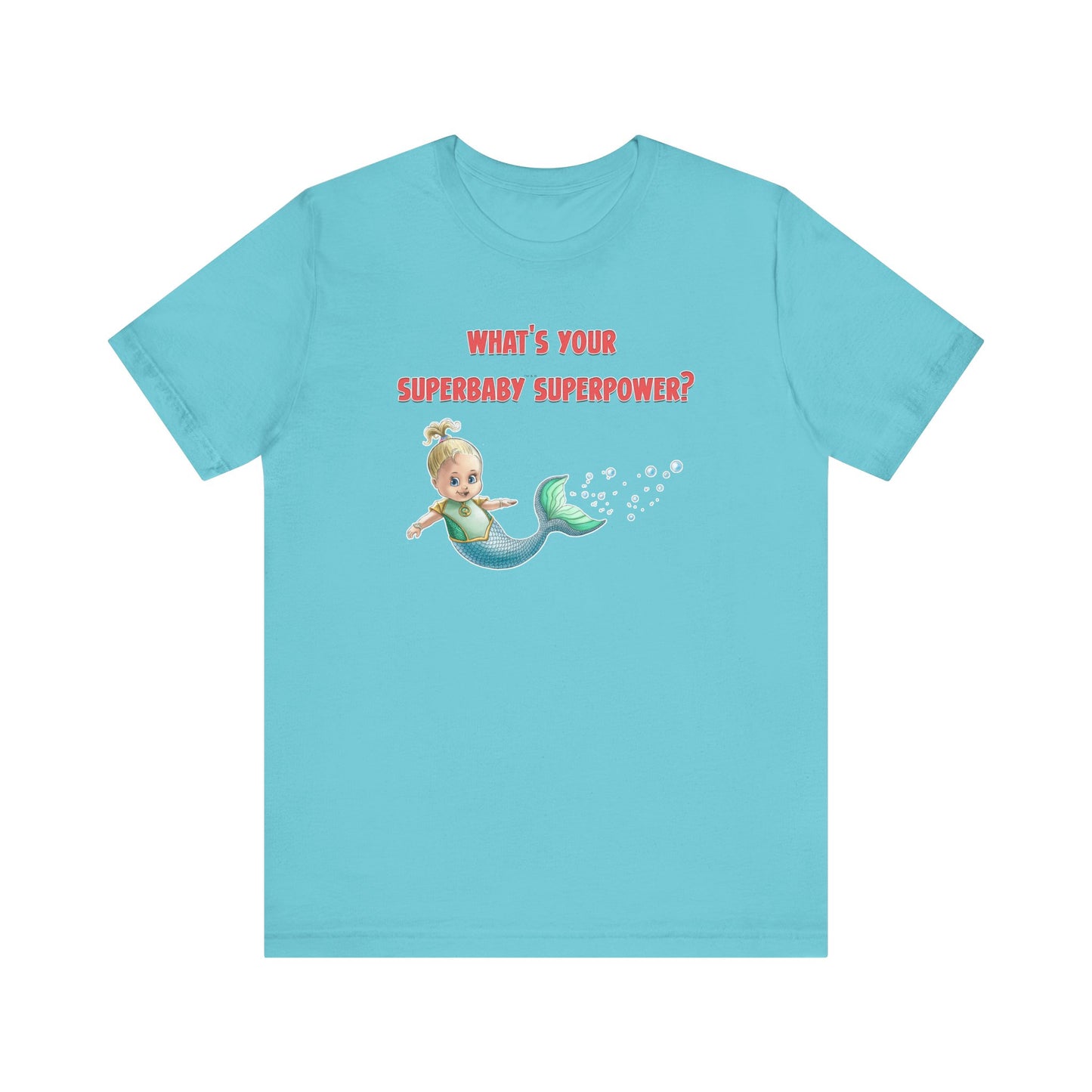 SUPERBABY SUPERPOWER - ICONIC EARTH STUDIOS Adult Unisex Jersey Short Sleeve Tee (USA)