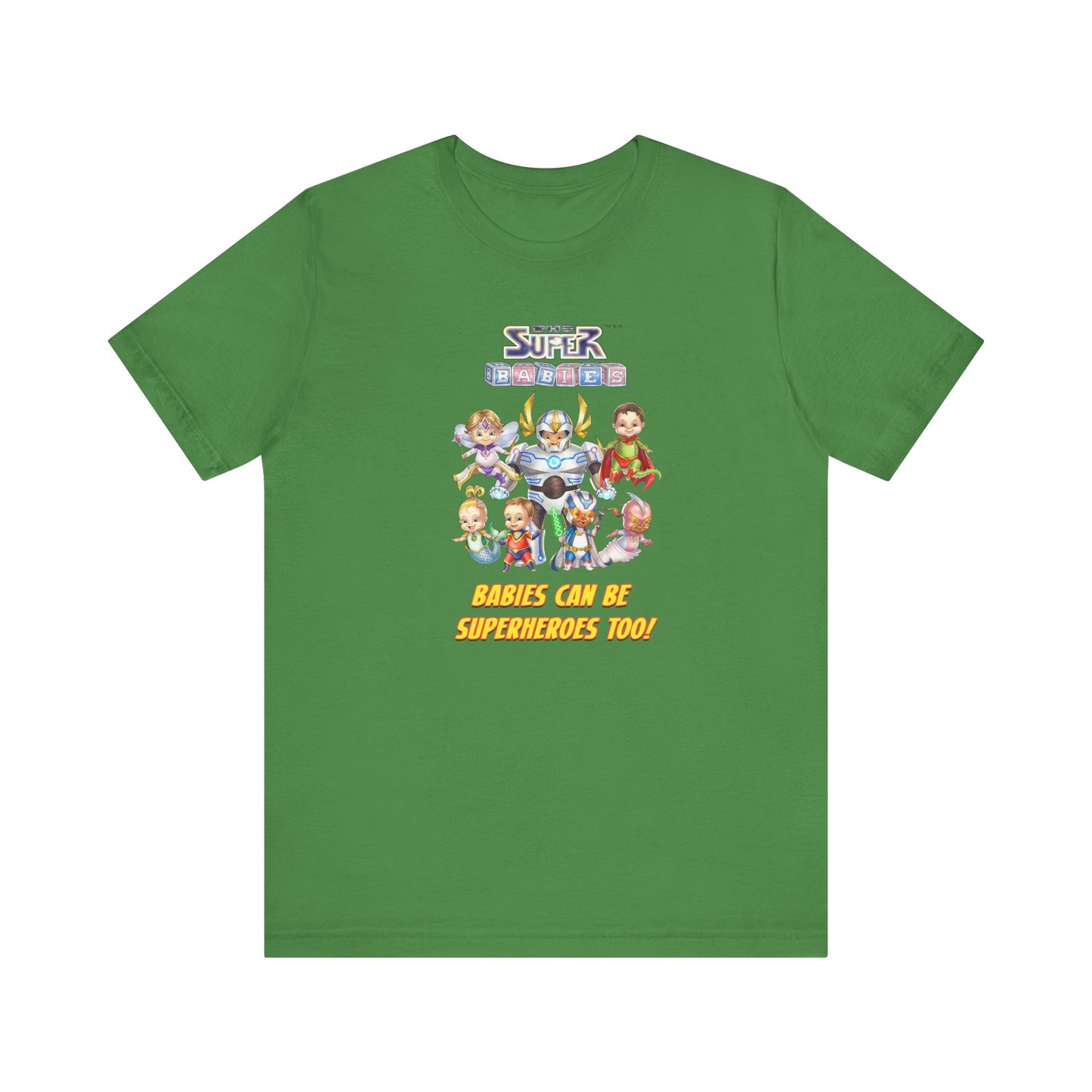 BABIES can be SUPER HEROES TOO! - The Superbabies by ICONIC EARTH STUDIOS - Adult Unisex Jersey Short Sleeve Tee (USA)