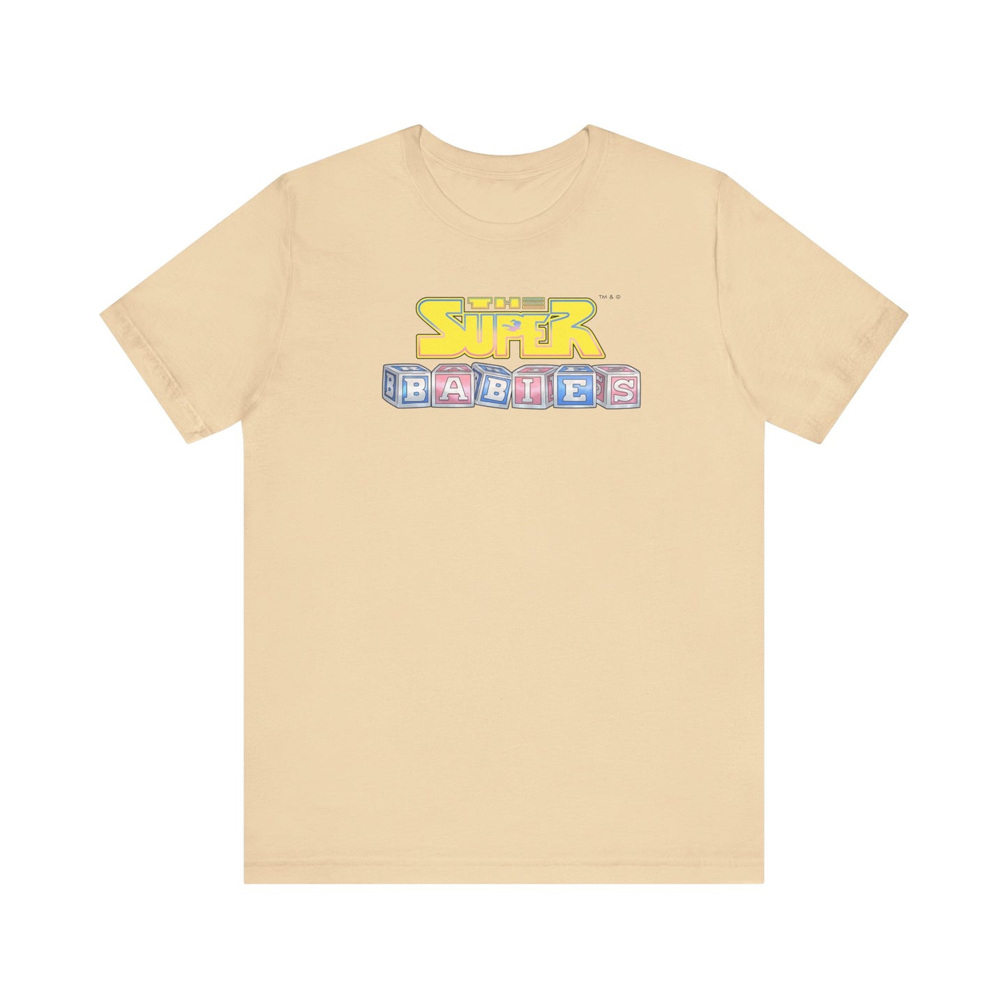 THE SUPERBABIES (YELLOW/PINK/BLUE) - ICONIC EARTH STUDIOS Adult Unisex Jersey Short Sleeve Tee (USA)