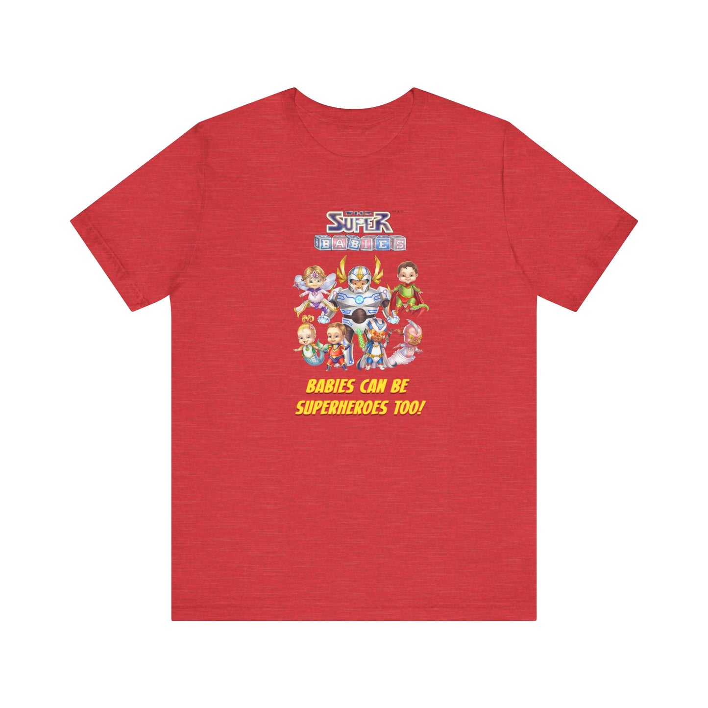 BABIES can be SUPER HEROES TOO! - The Superbabies by ICONIC EARTH STUDIOS - Adult Unisex Jersey Short Sleeve Tee (USA)