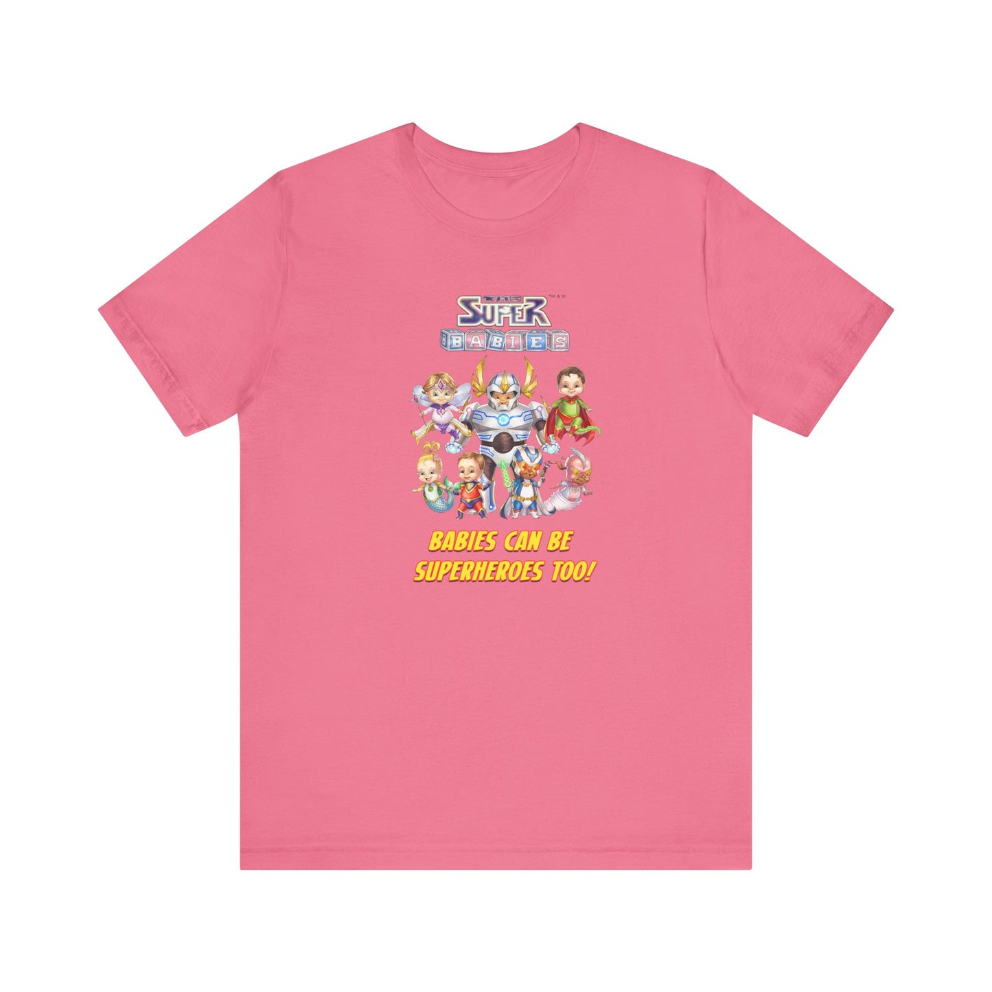 BABIES can be SUPER HEROES TOO! - The Superbabies by ICONIC EARTH STUDIOS - Adult Unisex Jersey Short Sleeve Tee (USA)