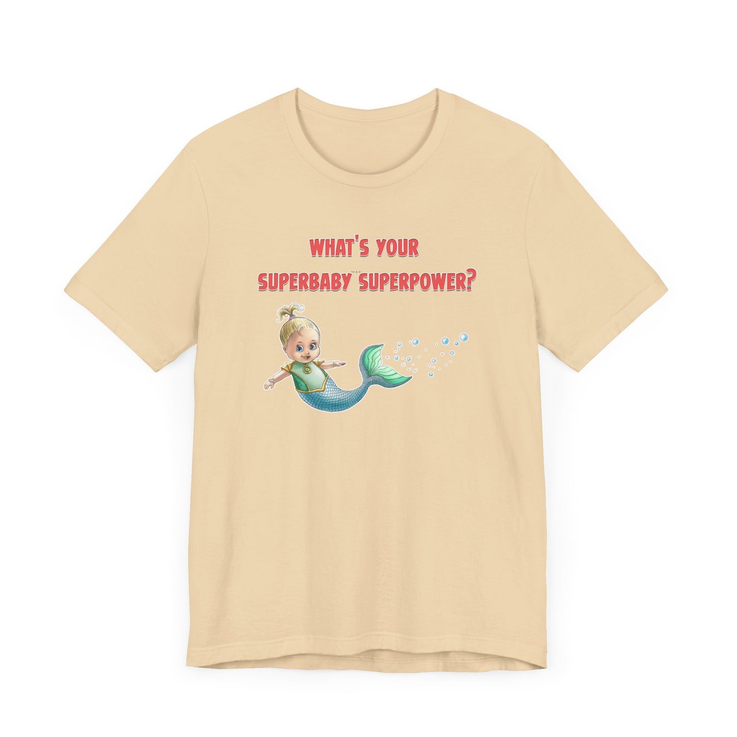 SUPERBABY SUPERPOWER - ICONIC EARTH STUDIOS Adult Unisex Jersey Short Sleeve Tee (USA)