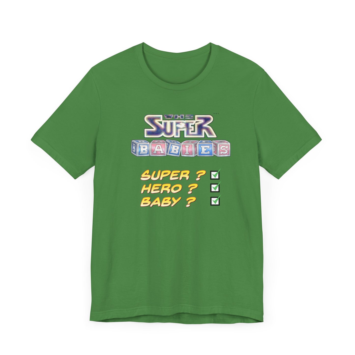 TICK BOX - THE SUPERBABIES by Iconic Earth Studios - Adult Unisex Jersey Short Sleeve Tee (USA)