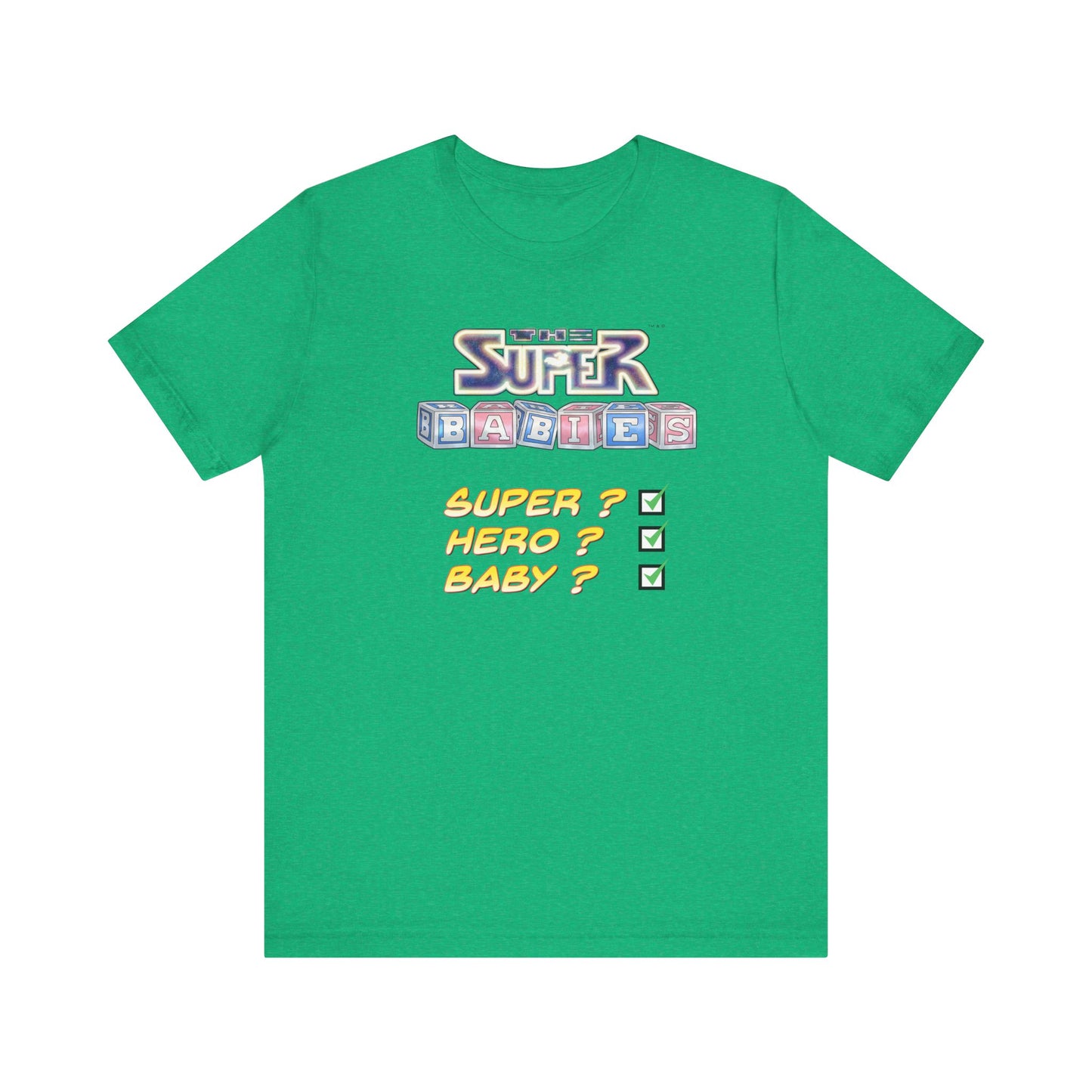 TICK BOX - THE SUPERBABIES by Iconic Earth Studios - Adult Unisex Jersey Short Sleeve Tee (USA)