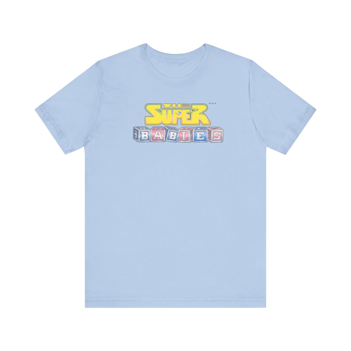 THE SUPERBABIES (YELLOW/PINK/BLUE) - ICONIC EARTH STUDIOS Adult Unisex Jersey Short Sleeve Tee (USA)