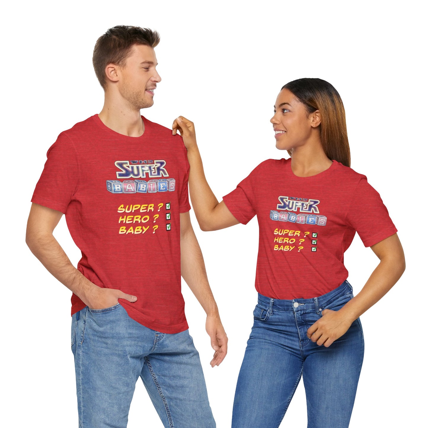 TICK BOX - THE SUPERBABIES by Iconic Earth Studios - Adult Unisex Jersey Short Sleeve Tee (USA)