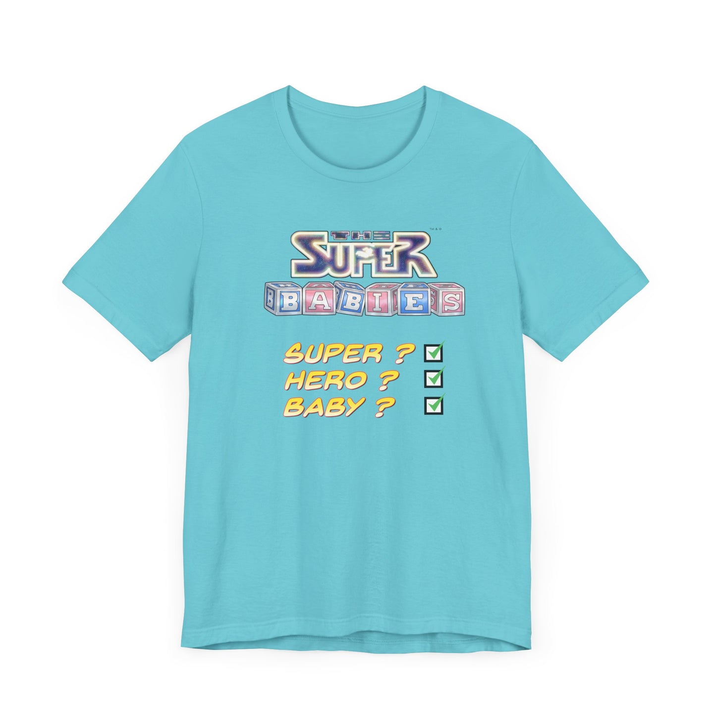 TICK BOX - THE SUPERBABIES by Iconic Earth Studios - Adult Unisex Jersey Short Sleeve Tee (USA)