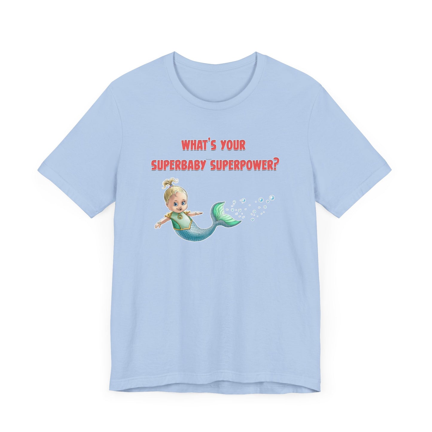 SUPERBABY SUPERPOWER - ICONIC EARTH STUDIOS Adult Unisex Jersey Short Sleeve Tee (USA)