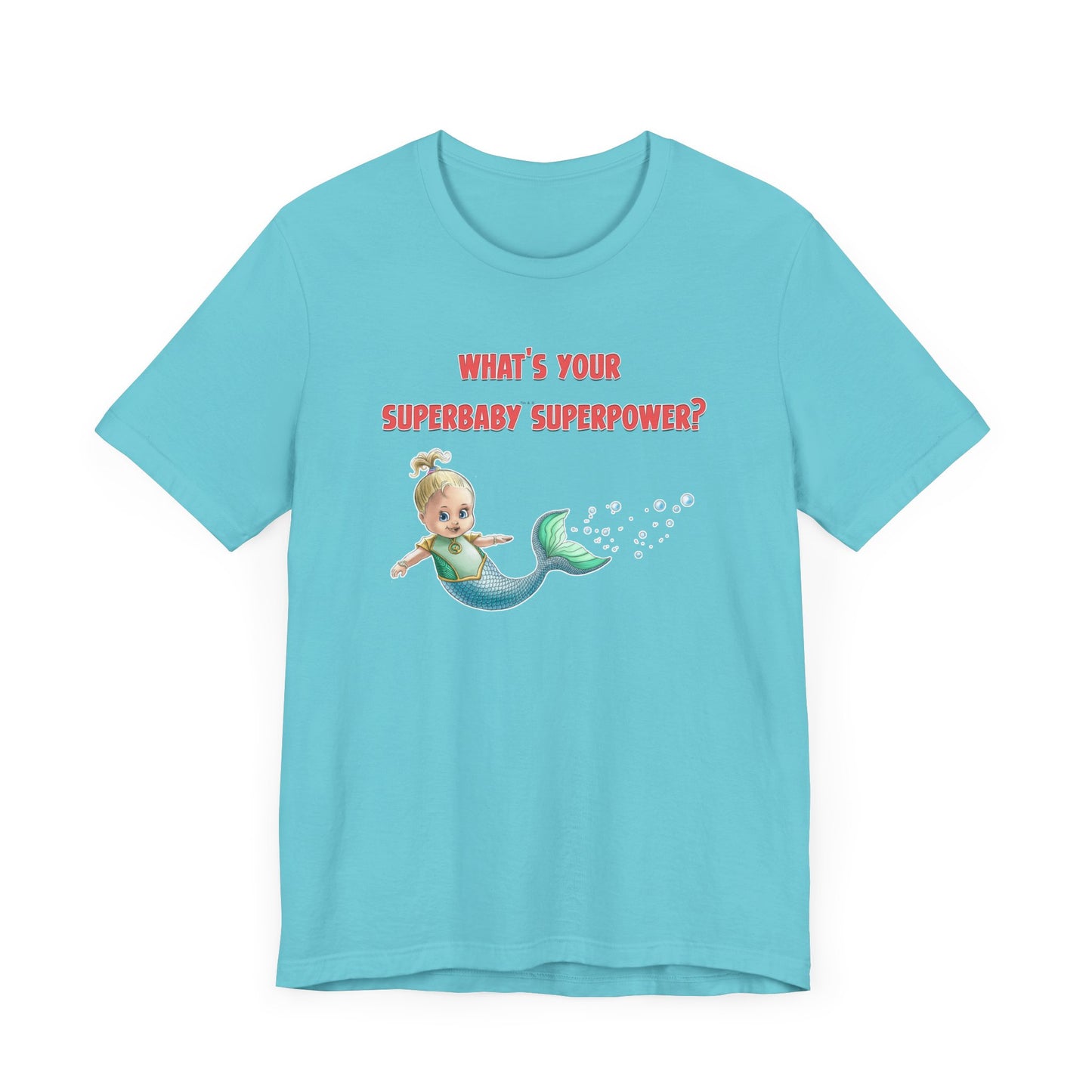 SUPERBABY SUPERPOWER - ICONIC EARTH STUDIOS Adult Unisex Jersey Short Sleeve Tee (USA)