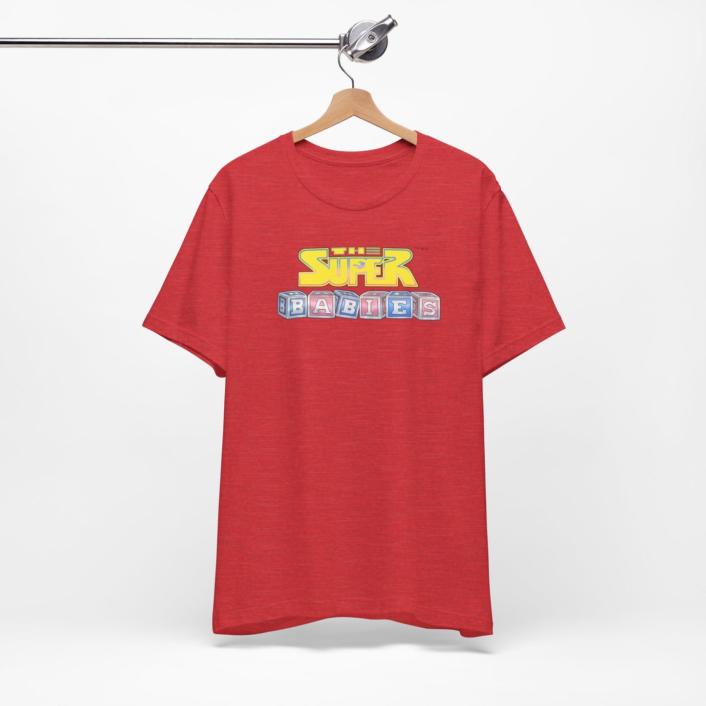 THE SUPERBABIES (YELLOW/PINK/BLUE) - ICONIC EARTH STUDIOS Adult Unisex Jersey Short Sleeve Tee (USA)