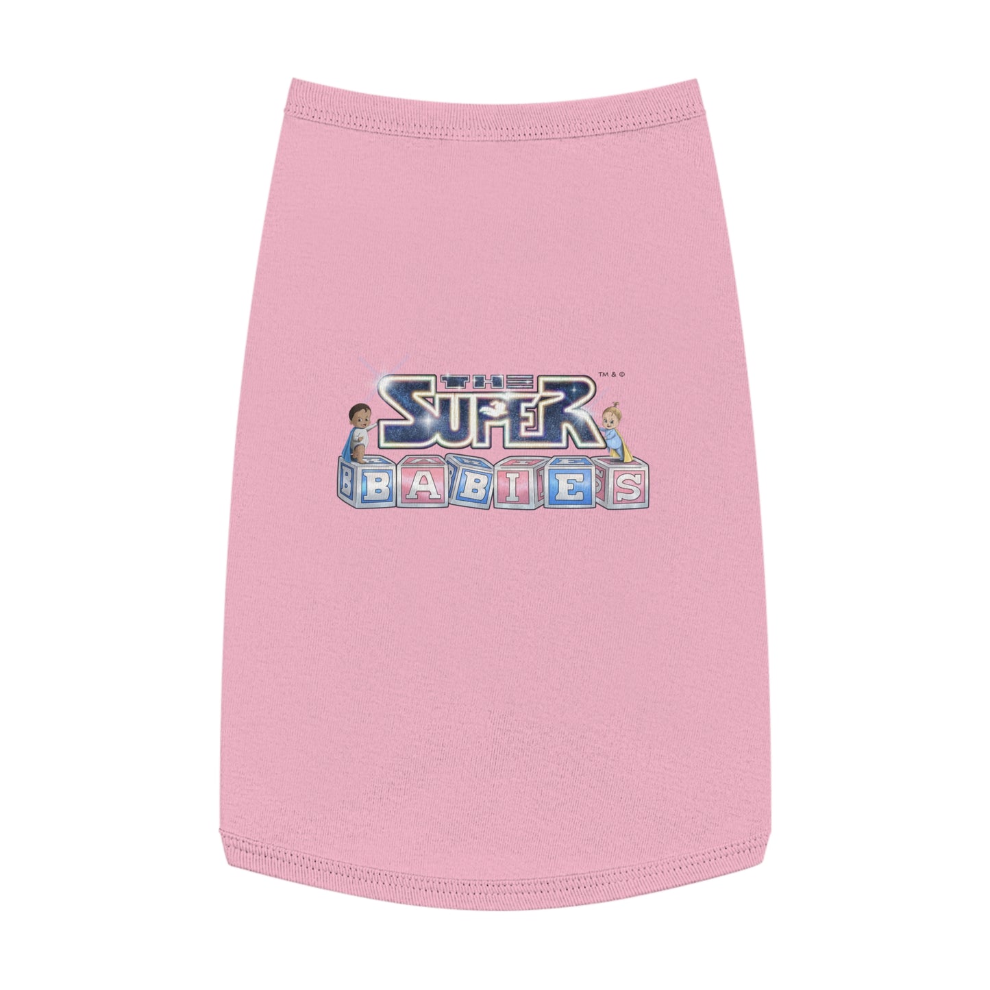Cute Pet Tank Top with 'Super Babies' Design, Funny Dog Shirt, Pet Apparel, Summer Wear, Pawtastic Gift for Pet Lovers