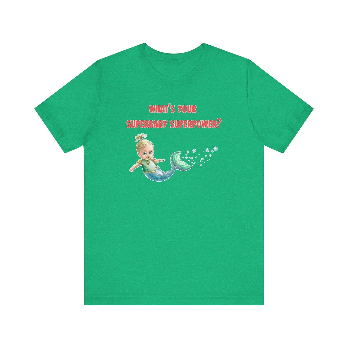SUPERBABY SUPERPOWER - ICONIC EARTH STUDIOS Adult Unisex Jersey Short Sleeve Tee (USA)