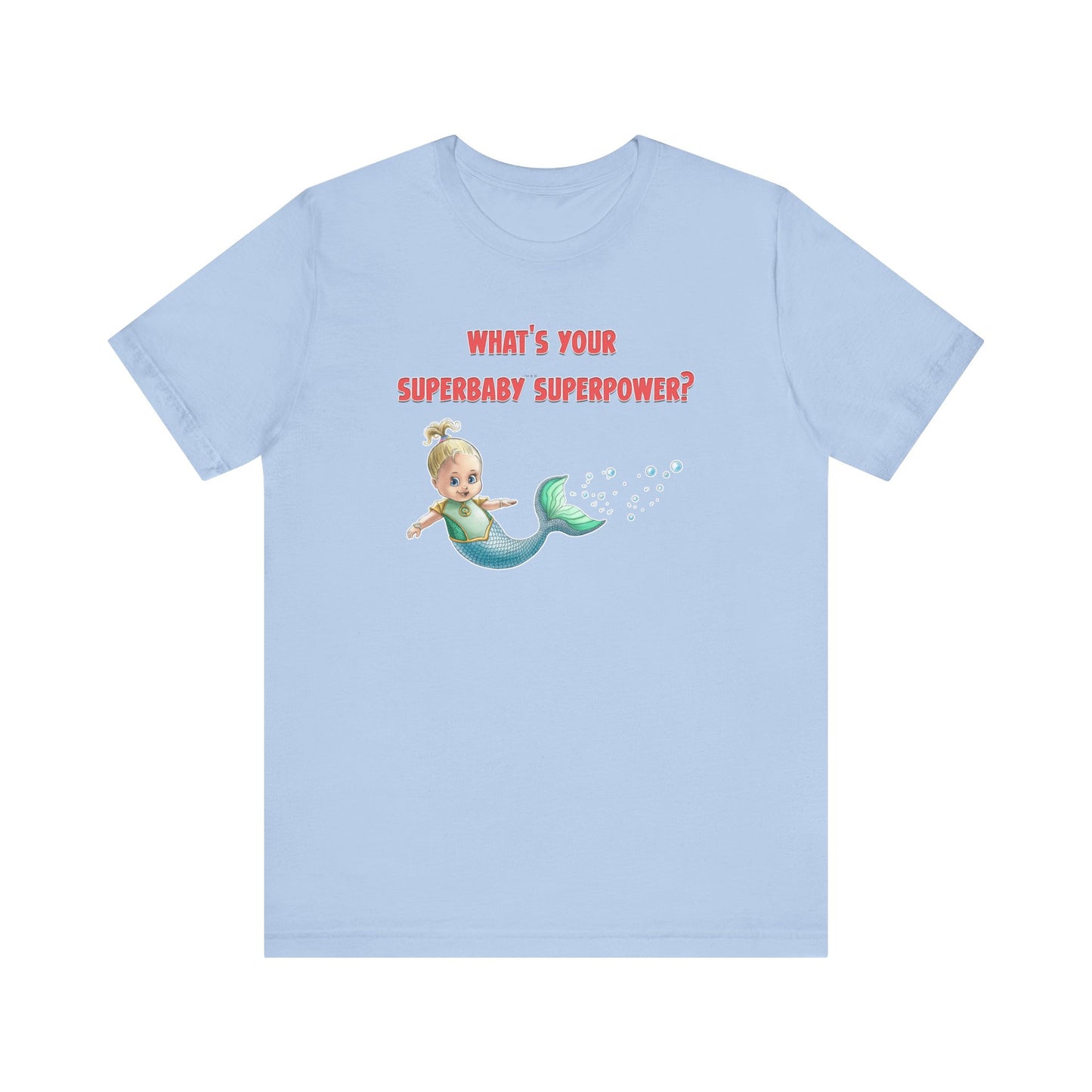 SUPERBABY SUPERPOWER - ICONIC EARTH STUDIOS Adult Unisex Jersey Short Sleeve Tee (USA)