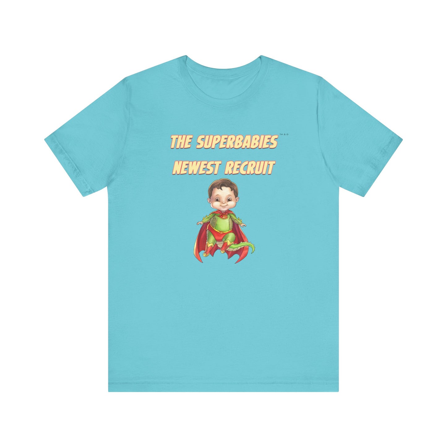 SUPERBABIES NEWEST RECRUIT (Dragon)- ICONIC EARTH STUDIOS Adult Unisex Jersey . Short Sleeve Tee (USA)