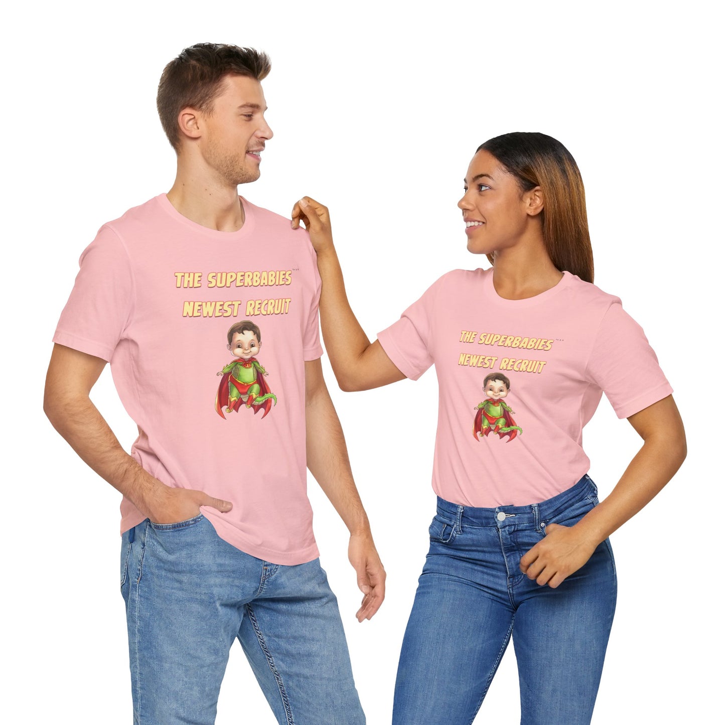 SUPERBABIES NEWEST RECRUIT (Dragon)- ICONIC EARTH STUDIOS Adult Unisex Jersey . Short Sleeve Tee (USA)